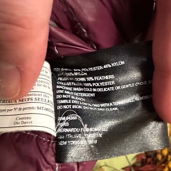 Bernardo Women's Metallic Puffer Jacket downfilled winter jacket size medium - Picture 5 of 8